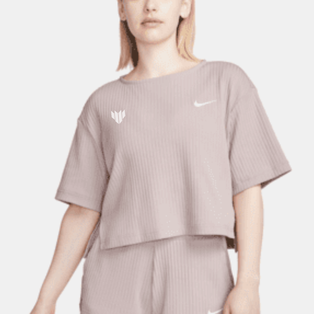 NIKE WOMEN'S RIBBED CROP - BEIGE - FW23