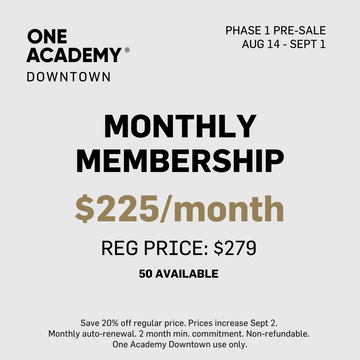 PHASE 1: MONTHLY UNLIMITED - OA DOWNTOWN