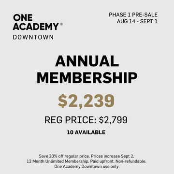 PHASE 1: ANNUAL UNLIMITED - OA DOWNTOWN