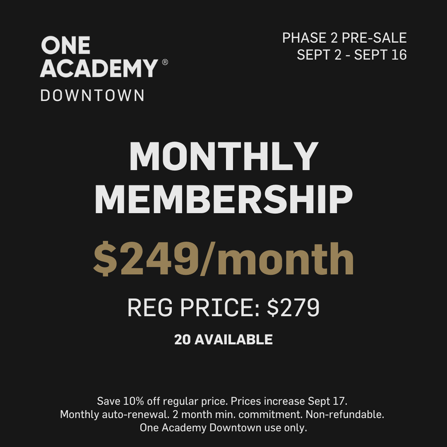 PHASE 2: MONTHLY UNLIMITED - OA DOWNTOWN