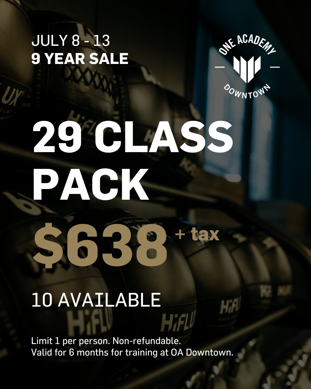 29 CLASS PACK - DOWNTOWN - 9 YR SALE