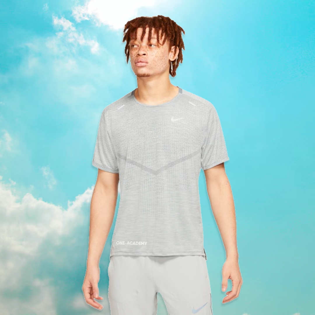 MEN'S NIKE DRI-FIT TECHKNIT TEE - GREY