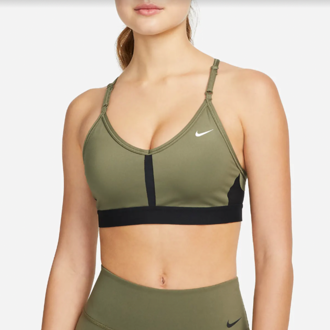 WOMEN'S NIKE INDY SPORTS BRA - GREEN